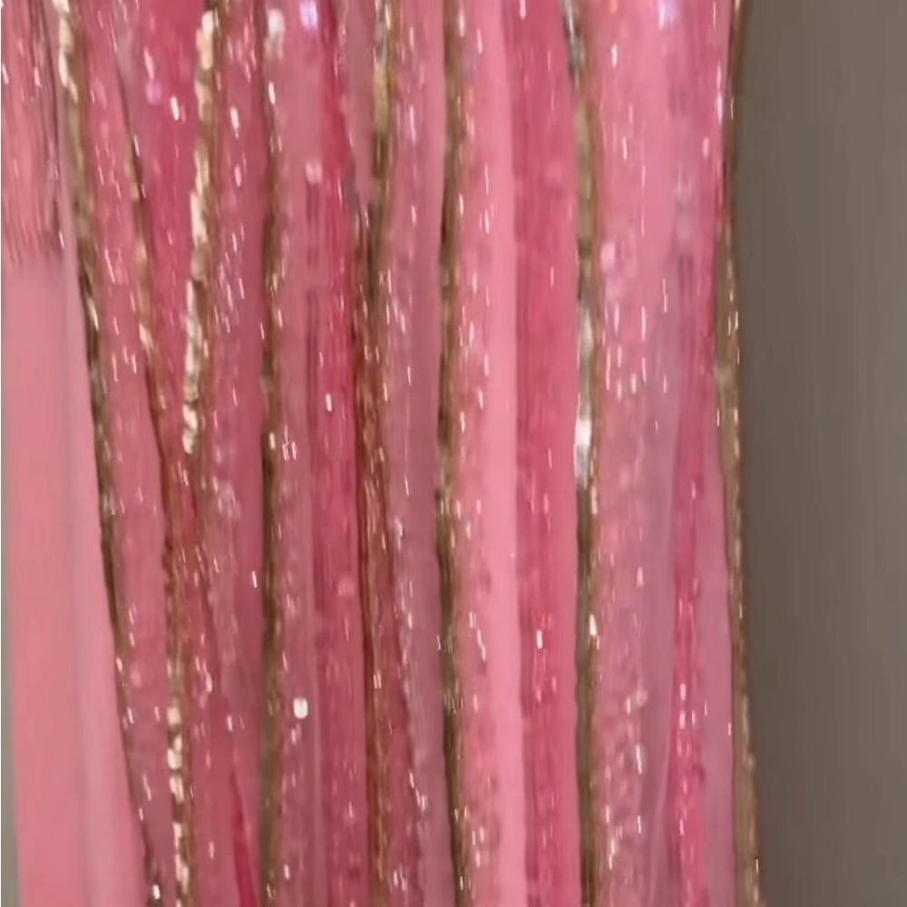Jovani Pink and Gold Sequin Wedding Dress